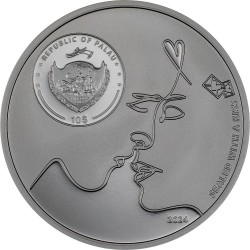 KISS IN THE KISS CARPE DIEM 2 OZ 10 DOLLARS PALAU 2024