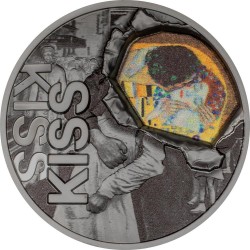 KISS IN THE KISS CARPE DIEM 2 OZ 10 DOLARÓW SREBRNA MONETA PALAU 2024