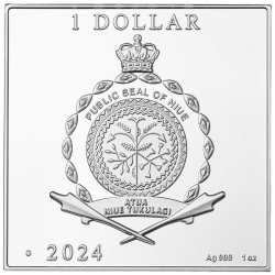 ART DECO 1 OZ 1 DOLAR NIUE 2024