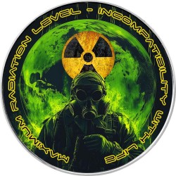 RADIOACTIVITY 1 OZ 1 DOLLAR SILVER COIN USA 2024