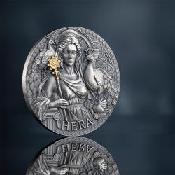 HERA THE GREEK MYTHOLOGY 3 OZ SILVER COIN 3000 FRANCS CAMEROON 2024