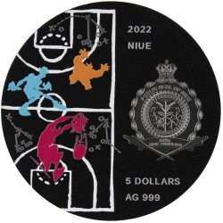 SPACE JAM 2 OZ 5 DOLLARS SILVER COIN NIUE 2024