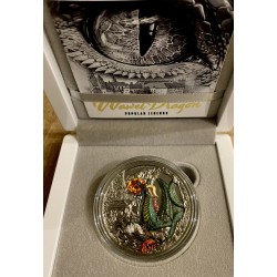 WAWEL DRAGON POPULAR LEGENDS 2 OZ 5 DOLLARS SILVER COIN NIUE 2024