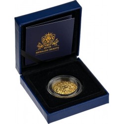 LION - HERALDIC BEASTS 1 OZ GOLD 2 PUNDS GOLD COIN TRISTAN DA CUNHA