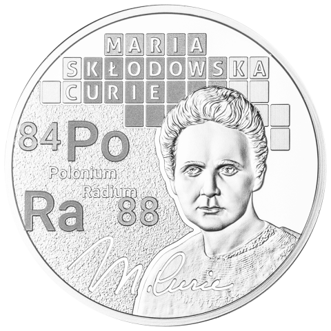 MARIA SKŁODOWSKA-CURIE 1 OZ 1 DOLAR SREBRNA MONETA NIUE 2024