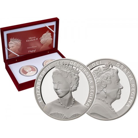 PORTRET QUEEN ELIZABETH II 2 x 10 OZ SREBRNA MONETA NIUE 2022