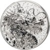 BURST DRAGON 500 GRAMM 10000 TOGROG SILVER COIN MONGOLIA 2024