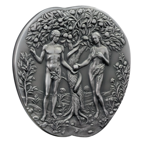 OGRODY EDENU THE GARDEN OF EDEN 5 OZ 500 FRANCS SREBRNA MONETA CAMEROON 2024