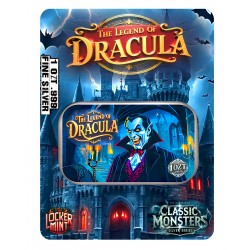 CLASSIC MONSTERS THE LEGEND OF DRACULA 1 OZ SILVER COLORIZED BAR IN CARD 2024