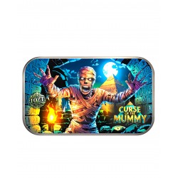 CLASSIC MONSTERS CURSE OF THE MUMMY 1 OZ SILVER COLORIZED BAR IN CARD 2024