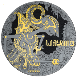 WAYANG - TEATR LALEK 1 OZ 1 DOLAR SREBRNA MONETA NIUE 2024