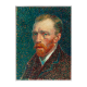 SELF PORTREIT 1887 BY VINCENT VAN GOGH 2,5 OZ SILVER 750 GRAMM ZN 120 GRAMM CU 10000 FRANCS TCHAD 2024