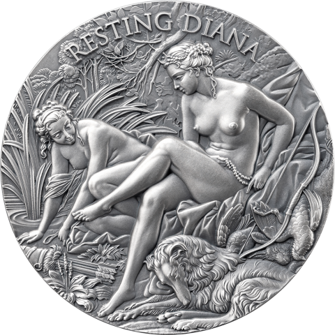 RESTING DIANA CELESTIAL BEAUTY 2 OZ 2000 FRANCS CAMEROON 2025