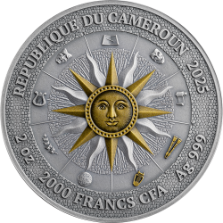 THE NINE MUSES - TERPSICHORE & EUTERPE - 2 OZ 2000 FRANCS SILVER COIN CAMEROON 2025