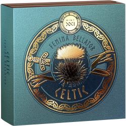 CELTIC FEMINA BELLATOR SERIA 2 OZ 2000 FRANCS SREBRNA MONETA KAMERUN 2025