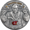 IMMORIAL GLORY 300 YEARS OF UKRAINIAN COSSACK 10 CEDIS SILVER COIN GHANA 2025