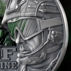 SPECIAL OPERATIONS FORCES SOF UKRAINE 2 OZ 2000 FRANCS SILVER COIN CAMEROON 2025