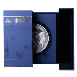 HARRY POTTER VS VOLDEMORD SILVER COIN MULTIPLE LAYER GIANT 1 KG 25 DOLLARS SAMOA 2024