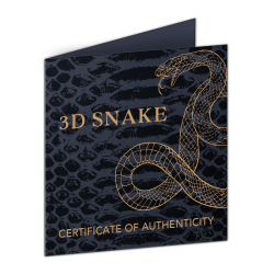 SNAKE 3D 5 DOLLARS SILVER COIN SAMOA 2025