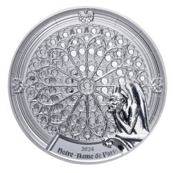 NOTRE DAME 3 OZ SILVER COIN 200 FRANCS SILVER COIN DJIBOUTI 2024