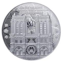 NOTRE DAME 3 OZ SILVER COIN 200 FRANCS SILVER COIN DJIBOUTI 2024