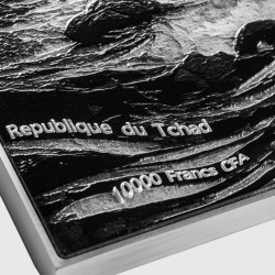 A MERMAID JOHN WILLIAM 2,5 OZ Ag 750 G Zn 120 g Cu SILVER COIN 10000 FRANCS TCHAD 2024