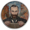PORTRAIT FELIKS JASIEŃSKI JACEK MALCZEWSKI SILVER COIN 500 FRANCS SILVER COIN CAMEROON 2024