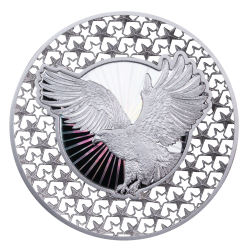 AMERICAN EAGLE 2 OZ SILVER FILIGREE COIN 5 DOLLARS SOLOMON ISLAND 2025