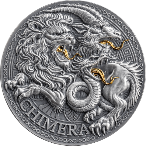 CHIMERA THE GREAT GREEK MYTHOLOGY 1 OZ SILVER COIN 1000 FRANCS CFA CAMEROON 2025