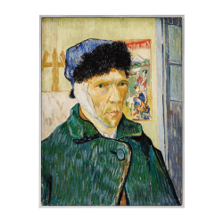 AUTOPORTRET Z ZABANDAŻOWANYM UCHEM 1889 VINCENT VAN GOGH 2,5 OZ Ag, 750 g 999 Zn, 120 g 999 Cu 10000 FR CZAD 2024