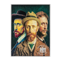 AUTOPORTRET Z ZABANDAŻOWANYM UCHEM 1889 VINCENT VAN GOGH 2,5 OZ SREBRNA MONETA 10000 FRANKÓW CFA REPUBLIKA CZADU 2024