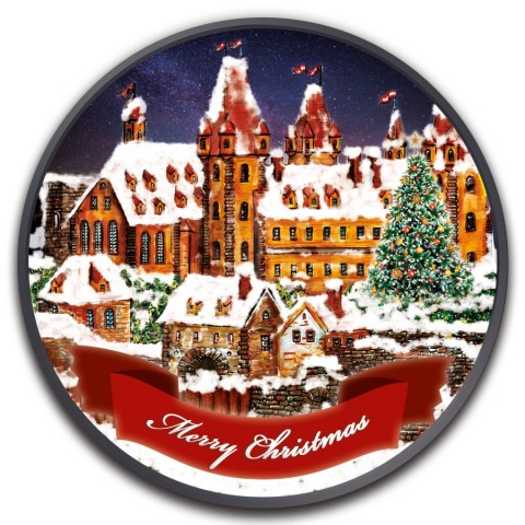 2019 1,5 1 Oz Euro 825th Anniversary of Austrian Wiener Neustadt Christmas Ruthenium Colorized