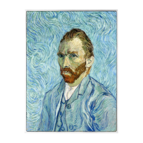 SELF-PORTRAIT 1889 VINCENT VAN GOGH 2.5 OZ 999 Ag, 750 g 999 Zn, 120 g 999 Cu 10000 CFA FRANCS REPUBLIC OF CHAD 2024