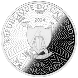 STARRY NIGHT EDVARD MUNCH 17.5 g SILVER COIN 500 FRANCS CFA CAMEROON 2024