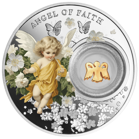 ANGEL OF FAITH 14.14 G SILVER COIN 1 DOLLAR NIUE 2024