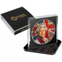 QUEEN ELIZABETH II- ELEGANCE IN ART - 1 OZ 1 DOLLAR SILVER COIN USA 2024