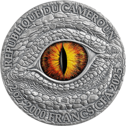 THE DRAGONOLOGY - MYTHICAL HYDRA 2 OZ 2000 FRANCS CAMEROON 2025