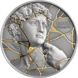 DAVID KINTSUGI ART 2 OZ 2000 FRANCS SILVER COIN CAMEROON 2025