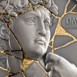 DAVID KINTSUGI ART 2 OZ 2000 FRANCS SILVER COIN CAMEROON 2025