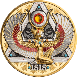 ISIS GOLD GRANDEUR 5 OZ 5000 FRANCS SILVER COIN CAMEROON 2025