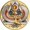 ISIS GOLD GRANDEUR 5 OZ 5000 FRANCS SILVER COIN CAMEROON 2025
