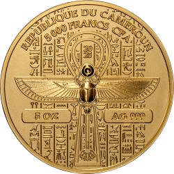 ISIS GOLD GRANDEUR 5 OZ 5000 FRANCS SILVER COIN CAMEROON 2025