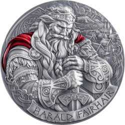 HARALD FAIRHAIR THE WAY TO VALHALLA 2 OZ 2000 FRANCS SILVER COIN CAMEROON 2025