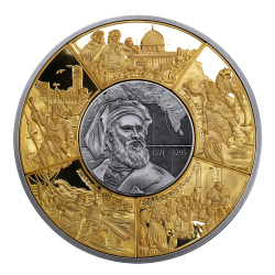 MARCO POLO PUZZLE 5 OZ 250 FRANCS SILVER COIN DJBOUTI 2025