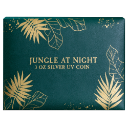 JUNGLE AT NIGHT 3 OZ 50 FRANCS SILVER COIN BURUNDI 2025