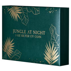 JUNGLE AT NIGHT 3 OZ 50 FRANCS SILVER COIN BURUNDI 2025