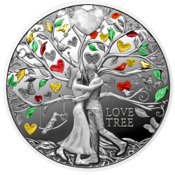 DRZEWO MIŁOŚCI LOVE TREE 17,5 G. 1 DOLLAR SREBRNA MONETA NIUE 2025