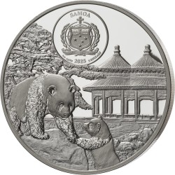 TEMPLE OF HEAVEN 3D SCULPTURE 3 OZ 5 DOLLARS SILVER COIN SAMOA 2025