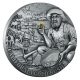 KALIFORNIA GORĄCZKA ZŁOTA 2 OZ 5 DOLARÓW SREBRNA MONETA LIBERIA 2025