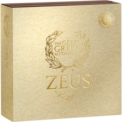 ZEUS WIELKA MITOLOGIA GRECKA 3 OZ SREBRNA MONETA 3000 FRANKÓW CFA KAMERUN 2025